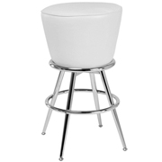 Bar Stool Lady Rock White