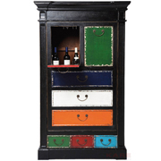 Bar Cabinet Harlekin black