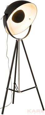 Floor Lamp Bowl Black