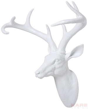 Deco Head Deer White