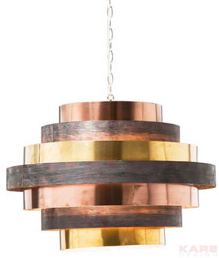 Pendant Lamp Belt Round Coffee