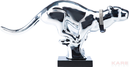 Deco Figurine Panther Chrome