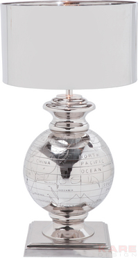 Table Lamp Globe Alu