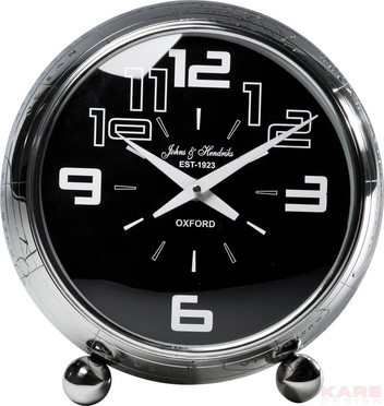 Table Clock Globe Alu