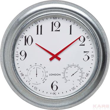 Wall Clock London Red
