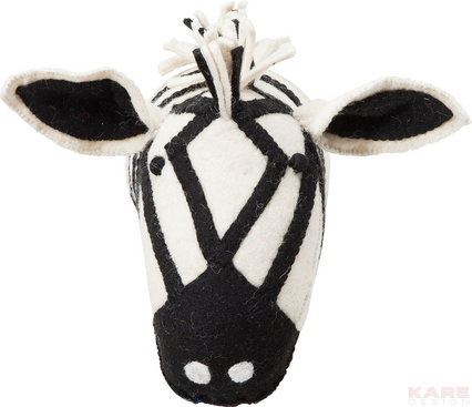 Wall Decoration Felt Zebra Head