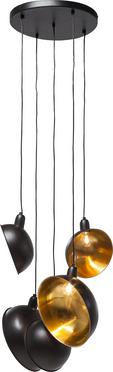 Pendant Lamp Kettle Black 5-lite