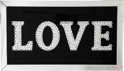 Picture Frame Mirror Love 120x80cm
