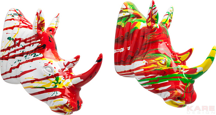 Deco Head Rhino Colore Assorted