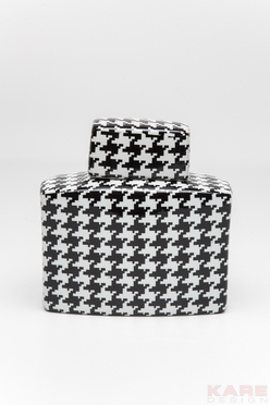 Deco Jar Houndstooth 22cm
