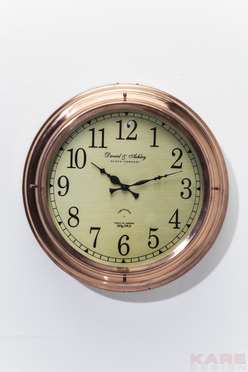 Wall Clock Ashley Brass ?45cm
