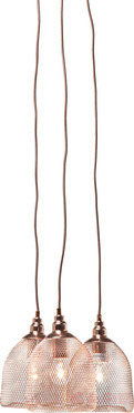 Pendant Lamp Mesh Copper Tre 3-lite