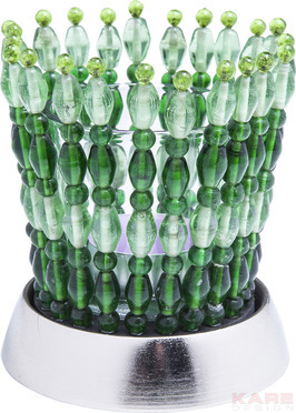 Tealight Holder African Crystal Green