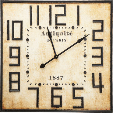 Wall Clock Antiquite De Paris Square