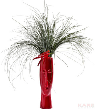 Deco Vase Face Red