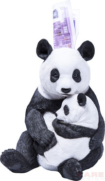 Money Box Panda Family
