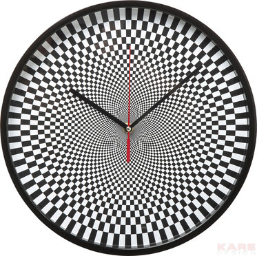 Wall Clock Shakedelic B&W