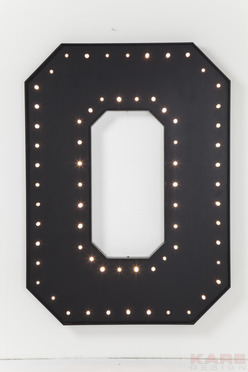 Wall Light O Black LED