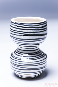 Deco Vase Black Line Swing 19cm