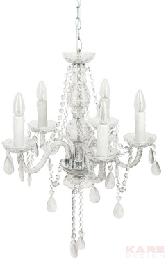 Pendant Lamp Gioiello Crystal Clear 5-Branched