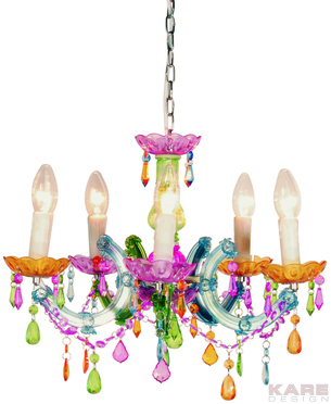 Pendant Lamp Barock Rainbow 5 Lights