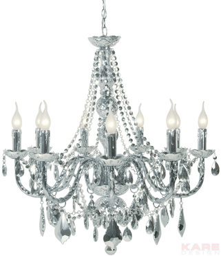 Pendant Lamp Gioiello Chrome 9-Branched