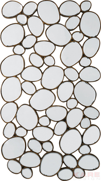 Mirror Water Drops Copper 135x78