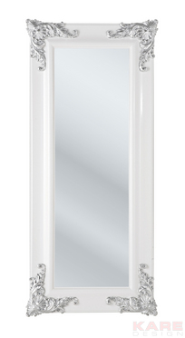 Mirror Ornament Shiny White 180x80