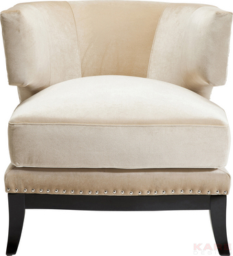 Arm Chair Art Deco Beige