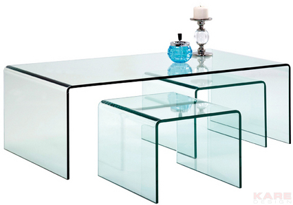 Coffee Table Clear Club (3/Set)