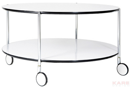 Coffee Table Doppio White ?80cm