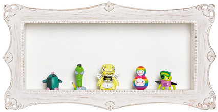 Wall Shelf Display Barock White
