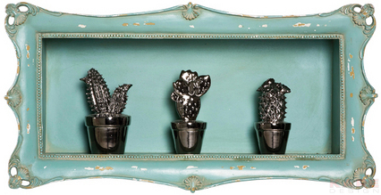 Wall Shelf Display Barock Green