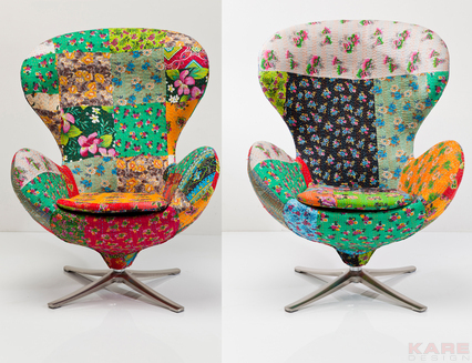 Swivel Chair Lounge Flower Surprise