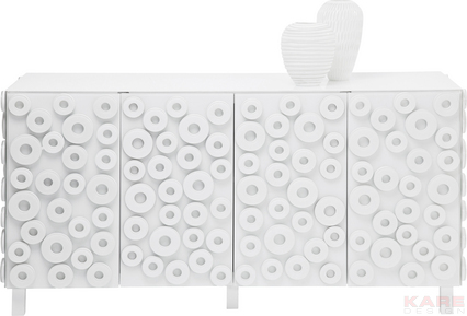 Sideboard White Rings 4 Doors