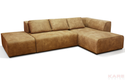Sofa Infinity Antique 24 Ottomane Right Cognac