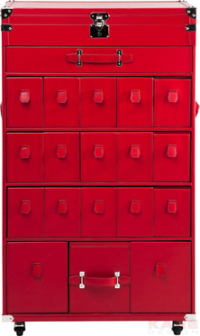 Wardrobe Trunk Shoes Red