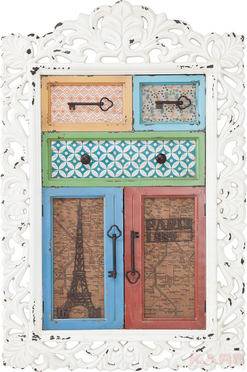 Wall Cabinet Frame Barock Vertical