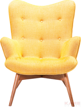 Arm Chair Angels Wings Rhythm Mustard