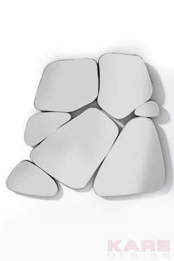Mirror Pebbles 85x90cm