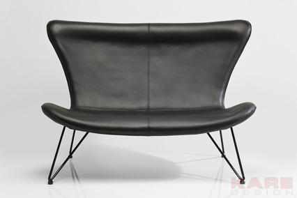 Sofa  Miami Black 2-Seater Econo