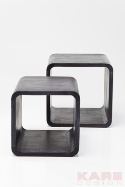 Authentico Grey Cuben Square (2/Set)