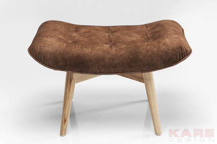Stool Angels Wings Leather Brown