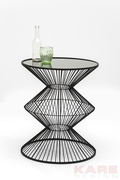 Side Table Wire Swing Black ?50cm
