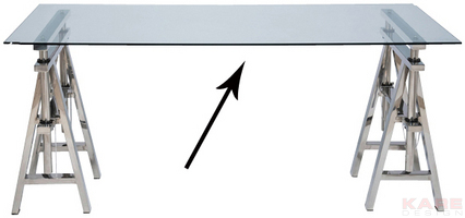 Glass Top 160 x 80 Tempered Clear