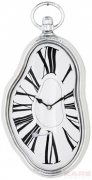 Wall Clock Flow Silver