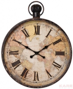 Wall Clock European Map 96cm