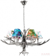 Pendant Lamp Antler Flowers 6-Branched