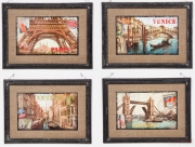 Picture Citys Vintage 42x58cm Assorted