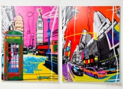 Picture Pop Art Cities 158x120cm Assorted